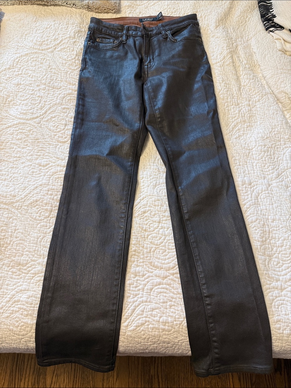 Ralph Lauren Black Straight-Leg Jeans